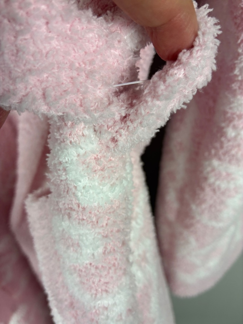 Cupcakes & Cashmere Plush Pink Marled Robe New no Tag Soft Belted - Picture 5 of 10